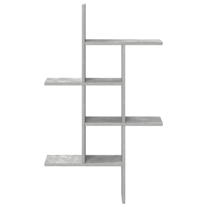 Raft de perete Gri Beton 61 x 15 x 102 cm Lemn prelucrat - WALTI WALTI