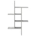 Raft de perete Gri Beton 61 x 15 x 102 cm Lemn prelucrat - WALTI WALTI