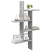 Raft de perete Gri Beton 61 x 15 x 102 cm Lemn prelucrat - WALTI WALTI