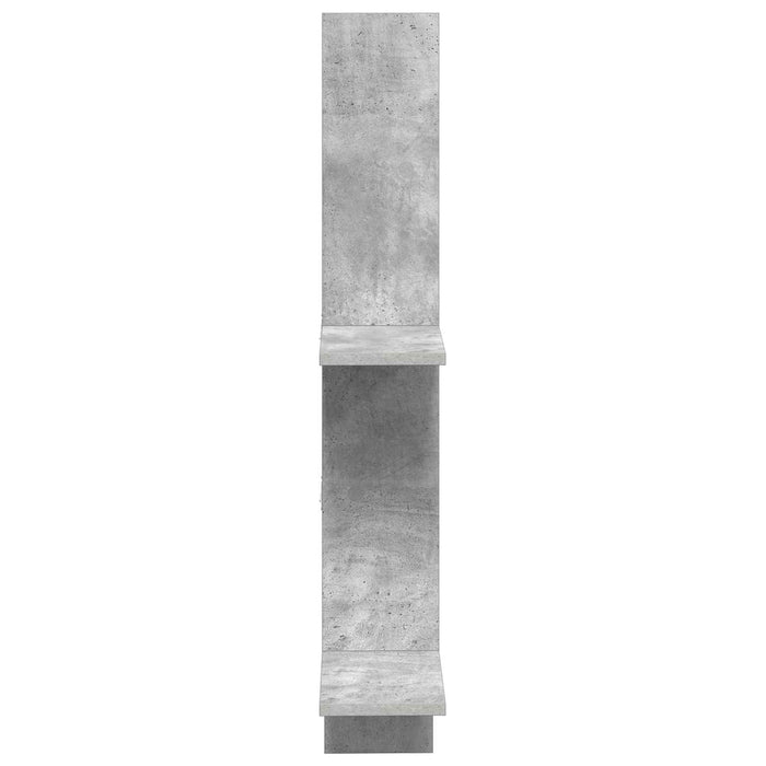 Raft de perete Gri Beton 61 x 15 x 102 cm Lemn prelucrat - WALTI WALTI