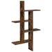 Raft de perete Stejar fumuriu 61 x 15 x 102 cm Lemn prelucrat - WALTI WALTI