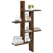 Raft de perete Stejar fumuriu 61 x 15 x 102 cm Lemn prelucrat - WALTI WALTI