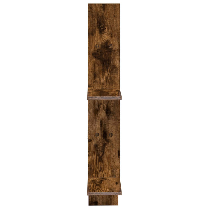 Raft de perete Stejar fumuriu 61 x 15 x 102 cm Lemn prelucrat - WALTI WALTI