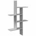 Raft de perete Sonoma gri 61 x 15 x 102 cm Lemn prelucrat - WALTI WALTI