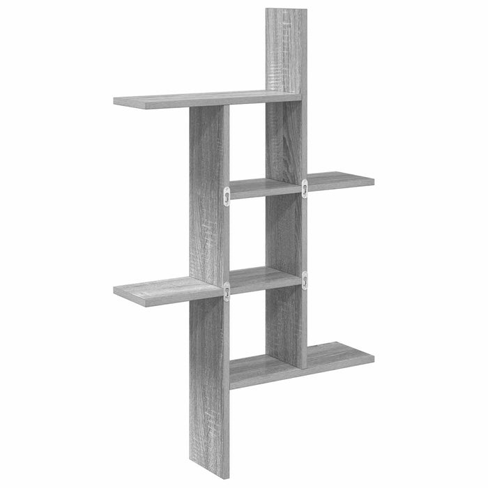 Raft de perete Sonoma gri 61 x 15 x 102 cm Lemn prelucrat - WALTI WALTI