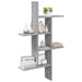 Raft de perete Sonoma gri 61 x 15 x 102 cm Lemn prelucrat - WALTI WALTI