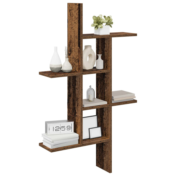 Raft de perete Lemn vechi 61 x 15 x 102 cm Lemn prelucrat - WALTI WALTI