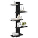 Raft Suspendat Pentru Perete Stejar Negru 48,5 x 15 x 101 cm - WALTI WALTI
