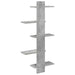 Raft Suspendat Pentru Perete Gri Beton 48,5 x 15 x 101 cm - WALTI WALTI
