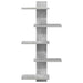 Raft Suspendat Pentru Perete Gri Beton 48,5 x 15 x 101 cm - WALTI WALTI