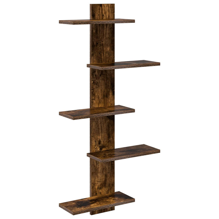 Raft Suspendat Pentru Perete Stejar fumuriu 48,5 x 15 x 101 cm - WALTI WALTI