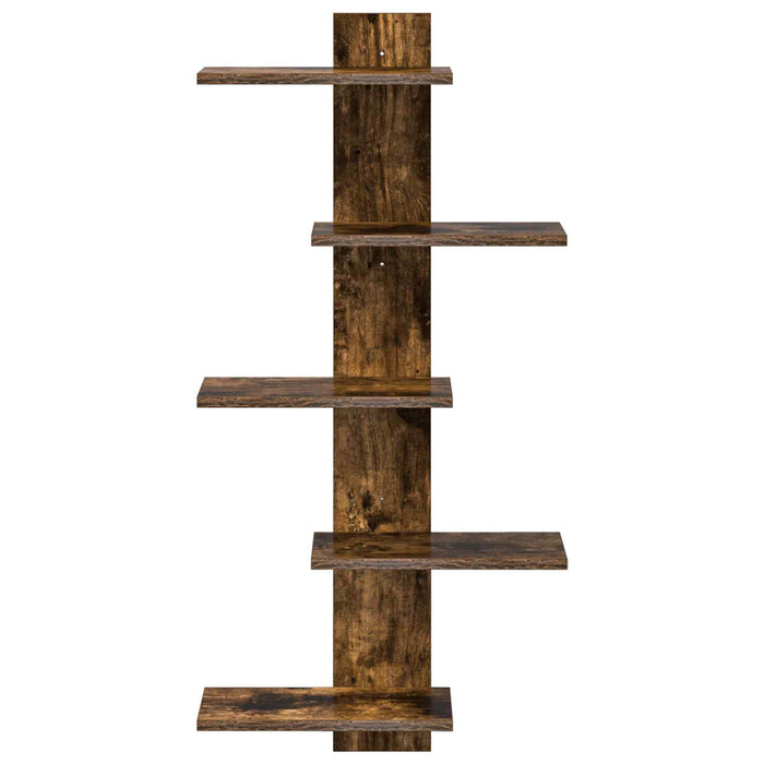 Raft Suspendat Pentru Perete Stejar fumuriu 48,5 x 15 x 101 cm - WALTI WALTI