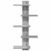Raft Suspendat Pentru Perete Sonoma gri 48,5 x 15 x 101 cm - WALTI WALTI