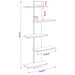 Raft Suspendat Pentru Perete Sonoma gri 48,5 x 15 x 101 cm - WALTI WALTI