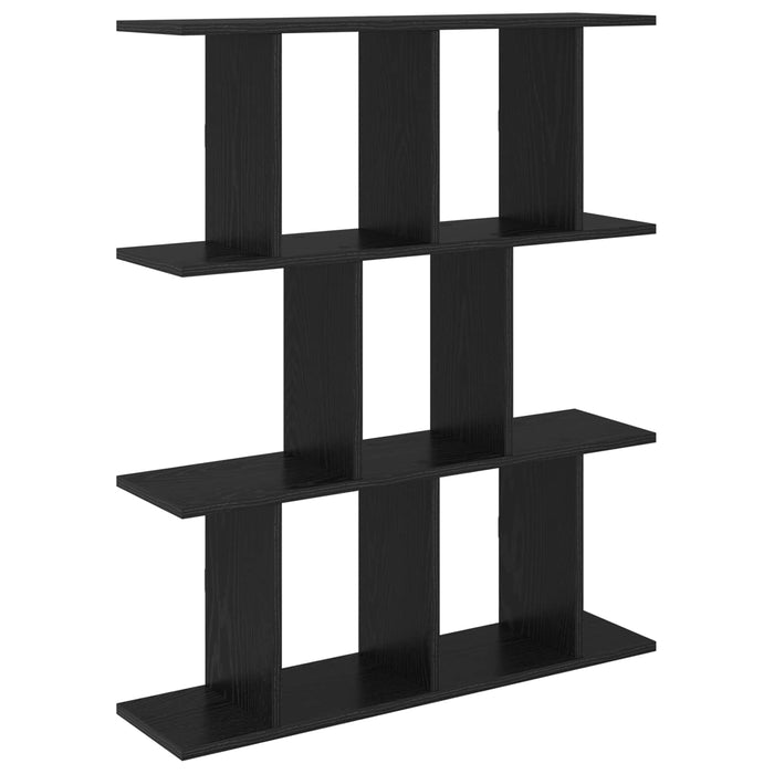 Raft de perete Stejar Negru 80 x 20 x 96 cm Lemn prelucrat - WALTI WALTI