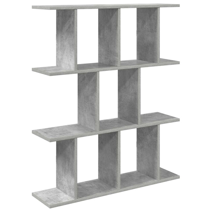 Raft de perete Gri Beton 80 x 20 x 96 cm Lemn prelucrat - WALTI WALTI