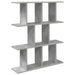 Raft de perete Gri Beton 80 x 20 x 96 cm Lemn prelucrat - WALTI WALTI