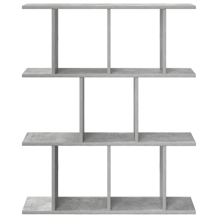 Raft de perete Gri Beton 80 x 20 x 96 cm Lemn prelucrat - WALTI WALTI