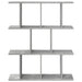 Raft de perete Gri Beton 80 x 20 x 96 cm Lemn prelucrat - WALTI WALTI