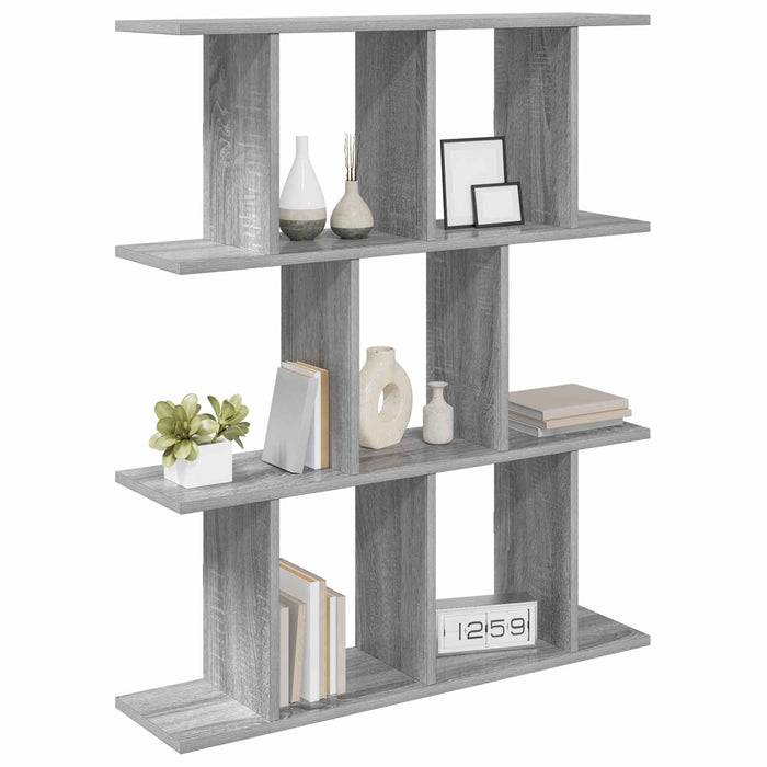 Raft de perete Sonoma gri 80 x 20 x 96 cm Lemn prelucrat - WALTI WALTI