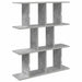 Raft de perete Gri Beton 102 x 20 x 96 cm Lemn prelucrat - WALTI WALTI