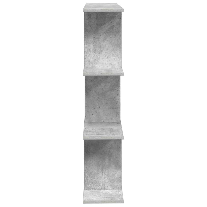 Raft de perete Gri Beton 102 x 20 x 96 cm Lemn prelucrat - WALTI WALTI