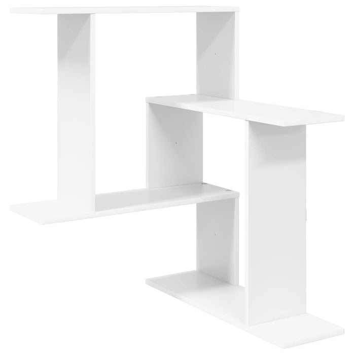 Raft de perete Alb 67 x 67 x 87 cm Lemn prelucrat - WALTI WALTI