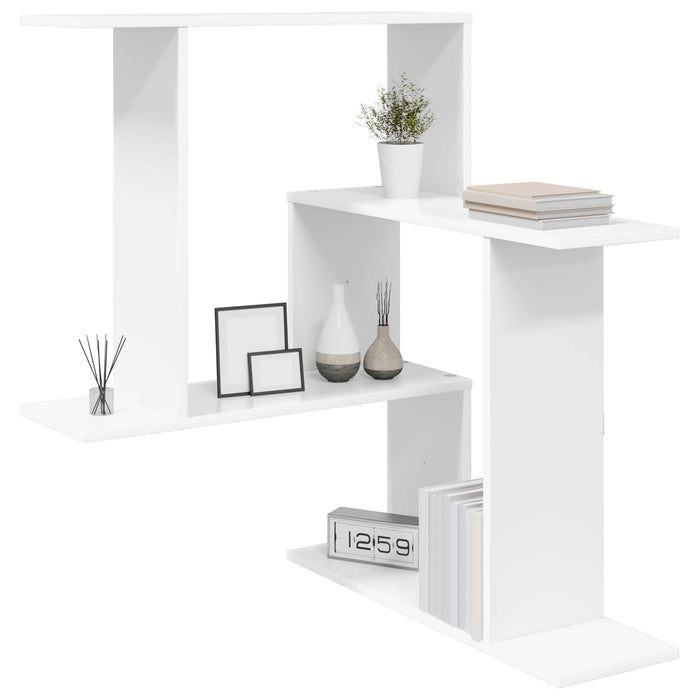 Raft de perete Alb 67 x 67 x 87 cm Lemn prelucrat - WALTI WALTI