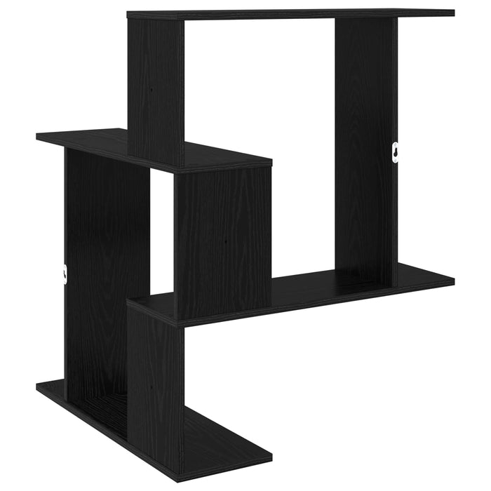 Raft de perete Stejar Negru 67 x 67 x 87 cm Lemn prelucrat - WALTI WALTI