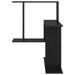 Raft de perete Stejar Negru 67 x 67 x 87 cm Lemn prelucrat - WALTI WALTI
