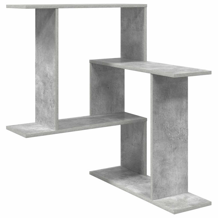 Raft de perete Gri Beton 67 x 67 x 87 cm Lemn prelucrat - WALTI WALTI