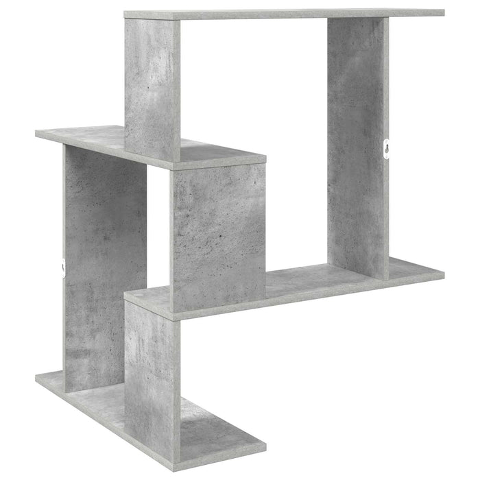 Raft de perete Gri Beton 67 x 67 x 87 cm Lemn prelucrat - WALTI WALTI