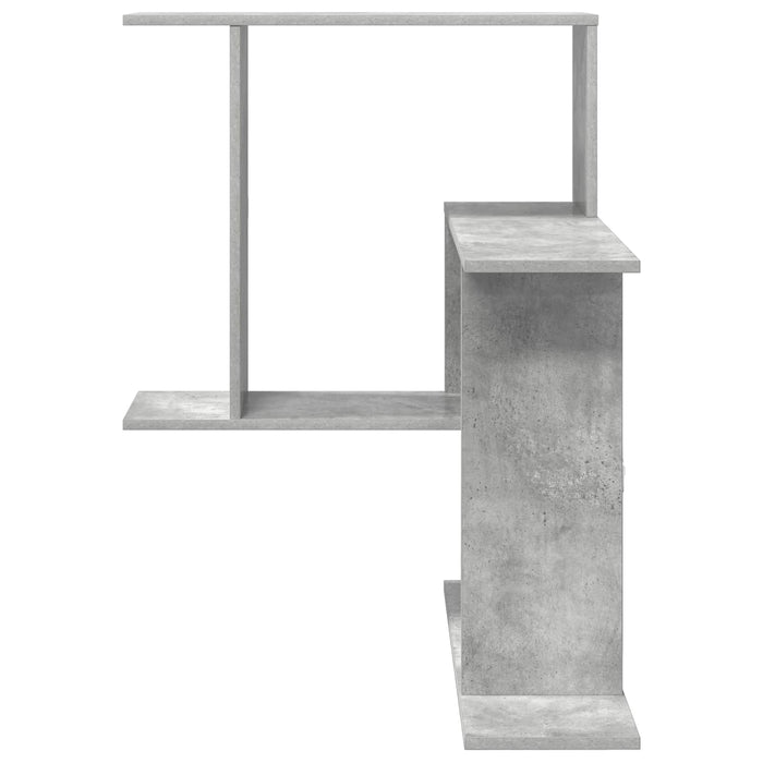 Raft de perete Gri Beton 67 x 67 x 87 cm Lemn prelucrat - WALTI WALTI