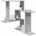 Raft de perete Gri Beton 67 x 67 x 87 cm Lemn prelucrat - WALTI WALTI