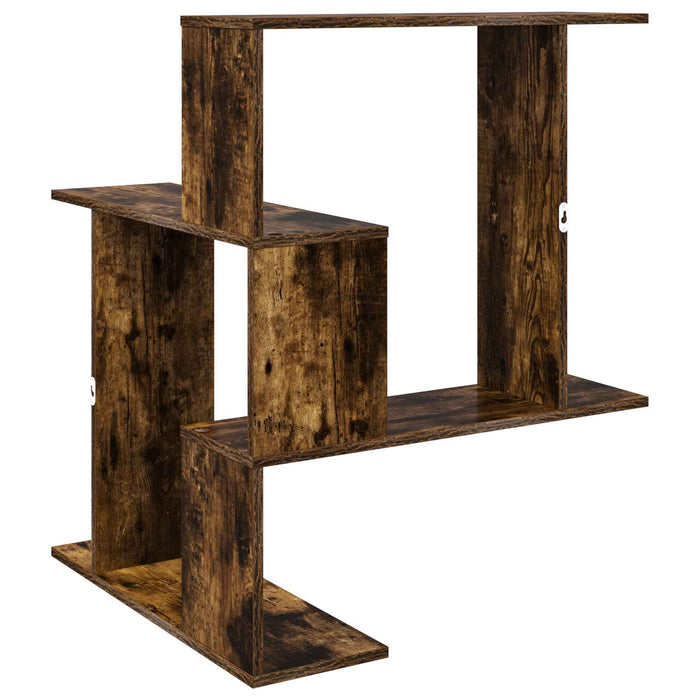 Raft de perete Stejar fumuriu 67 x 67 x 87 cm Lemn prelucrat - WALTI WALTI