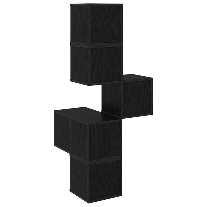 Rafters colțar de perete Stejar Negru 48 x 48 x 120 cm - WALTI WALTI
