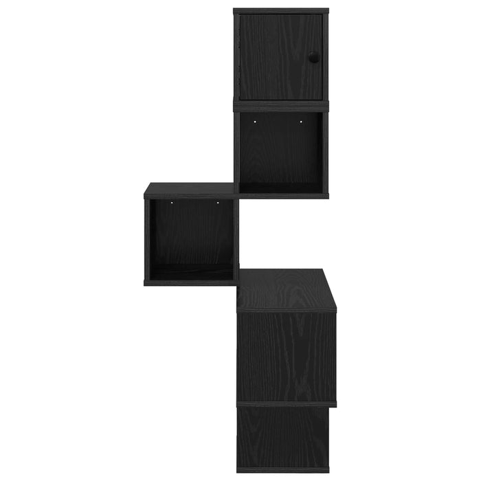 Rafters colțar de perete Stejar Negru 48 x 48 x 120 cm - WALTI WALTI