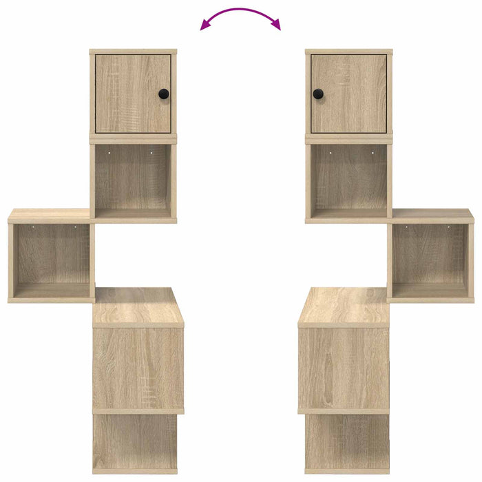 Rafters colțar de perete Stejar Sonoma 48 x 48 x 120 cm - WALTI WALTI