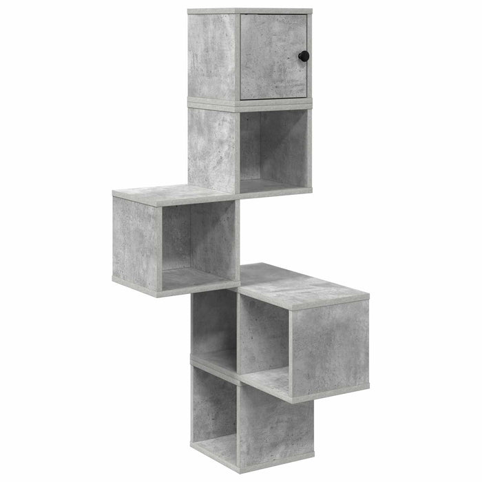 Rafters colțar de perete Gri Beton 48 x 48 x 120 cm - WALTI WALTI