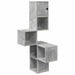 Rafters colțar de perete Gri Beton 48 x 48 x 120 cm - WALTI WALTI
