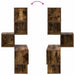 Rafters colțar de perete Stejar fumuriu 48 x 48 x 120 cm - WALTI WALTI