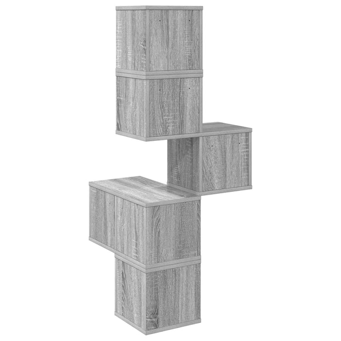 Rafters colțar de perete Sonoma gri 48 x 48 x 120 cm - WALTI WALTI