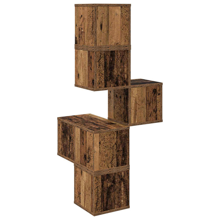 Rafters colțar de perete Lemn vechi 48 x 48 x 120 cm - WALTI WALTI