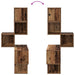 Rafters colțar de perete Lemn vechi 48 x 48 x 120 cm - WALTI WALTI