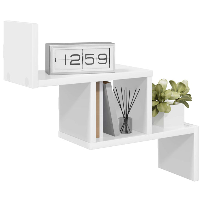 Raft de perete Alb 48 x 15 x 42 cm Lemn prelucrat - WALTI WALTI
