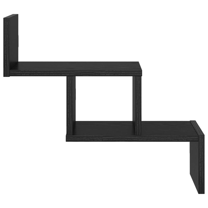 Raft de perete Stejar Negru 48 x 15 x 42 cm Lemn prelucrat - WALTI WALTI