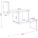 Raft de perete Stejar Negru 48 x 15 x 42 cm Lemn prelucrat - WALTI WALTI