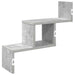 Raft de perete Gri Beton 48 x 15 x 42 cm Lemn prelucrat - WALTI WALTI