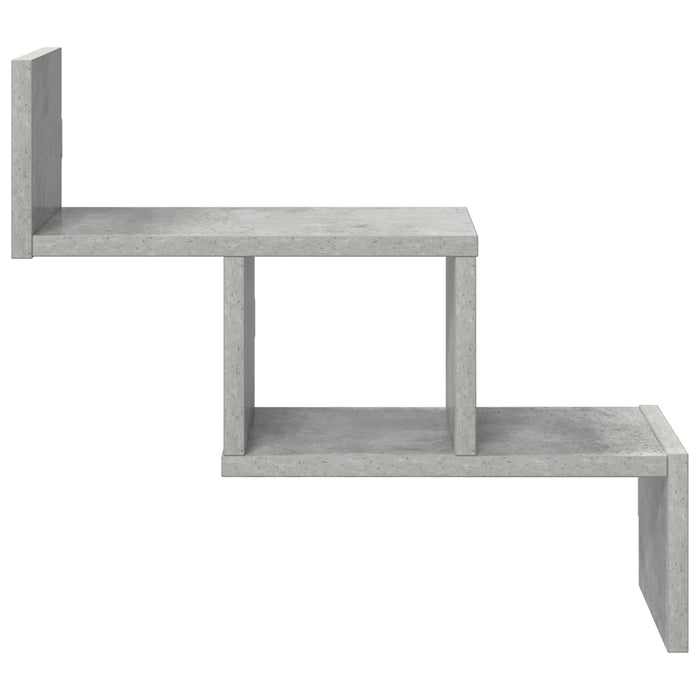 Raft de perete Gri Beton 48 x 15 x 42 cm Lemn prelucrat - WALTI WALTI