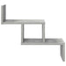 Raft de perete Gri Beton 48 x 15 x 42 cm Lemn prelucrat - WALTI WALTI